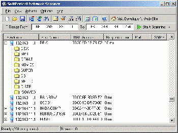 скриншот SoftPerfect Network Scanner