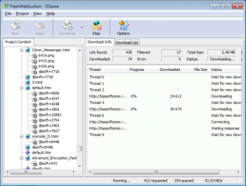 скриншот Fresh WebSuction