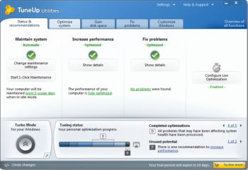 скриншот TuneUp Utilities