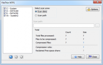 скриншот FileThin NTFS