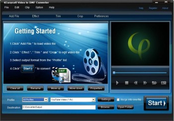 скриншот 4Easysoft Video to SWF Converter