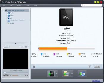 скриншот 4Media iPad to PC Transfer 