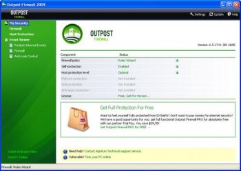 скриншот Outpost Security Suite FREE