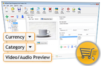 скриншот A4Desk Flash Shopping Cart Creator