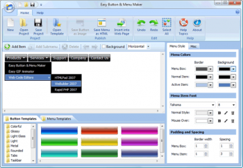 скриншот Easy Button & Menu Maker