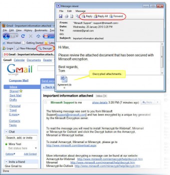 скриншот Armacrypt Webmail Encryption