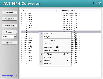 скриншот AVI MP4 Converter