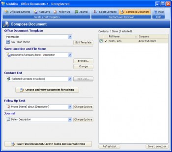 скриншот Aladdins Office Documents