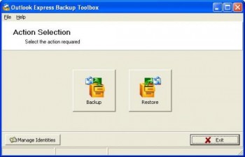 скриншот Outlook Express Backup Toolbox