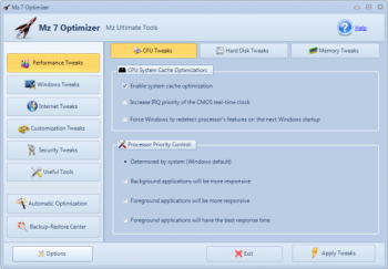 скриншот Mz 7 Optimizer