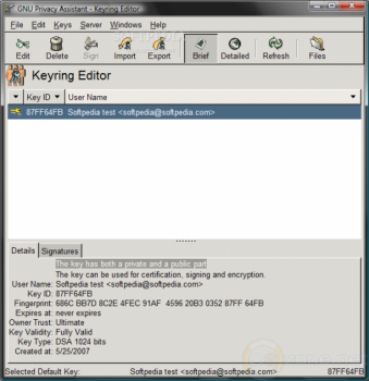 скриншот Gpg4win