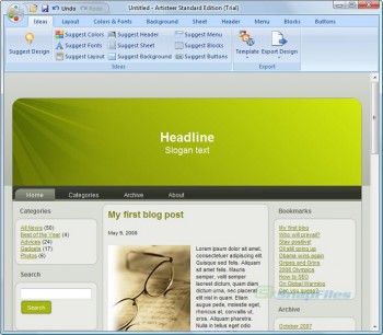 скриншот Artisteer