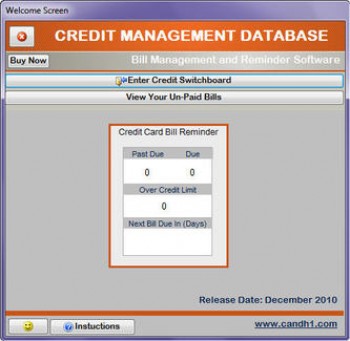 скриншот Credit Management Database