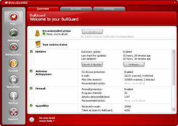 скриншот BullGuard Internet Security