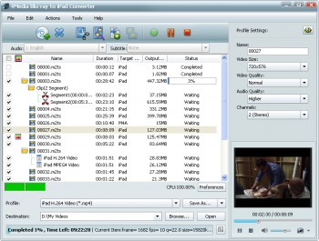 скриншот 4Media Blu-ray to iPad Converter