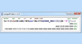 скриншот Longsoft Calc++