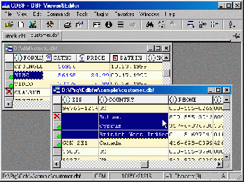 скриншот CDBF - DBF Viewer and Editor