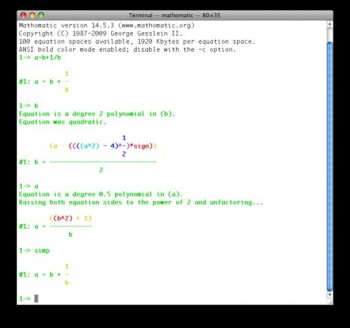 скриншот Mathomatic