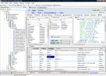 скриншот DatAdmin Personal