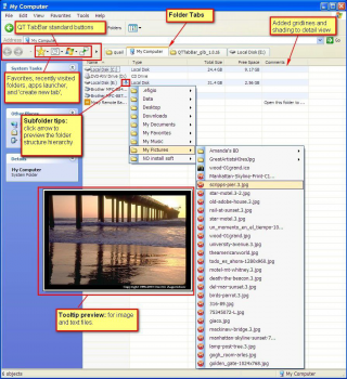 скриншот QTTabBar