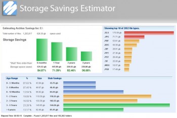 скриншот Storage Savings Estimator