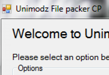 скриншот Unimodz File Packer