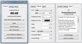 скриншот PresentationClock