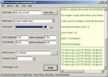 скриншот Universal Maps Downloader