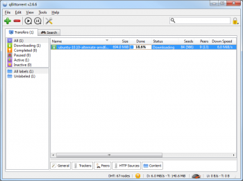 скриншот Portable qBittorrent