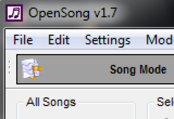 скриншот OpenSong