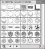 фотография Artisans Gardens Landscape Design Symbols in Plan View B&W 