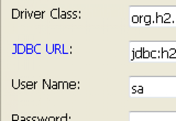 скриншот H2 Database Engine
