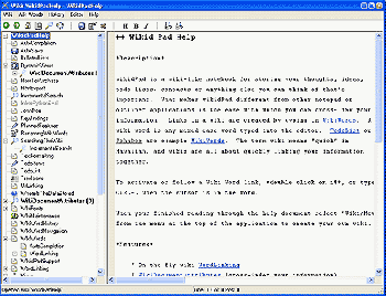 скриншот wikidPad