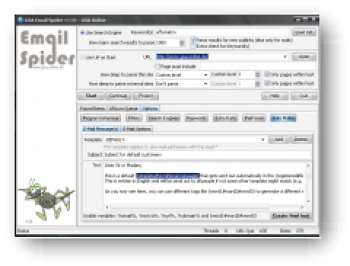 скриншот GSA EMail Spider