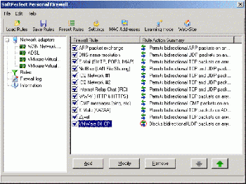скриншот SoftPerfect Personal Firewall