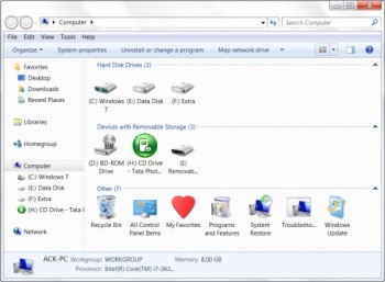скриншот System Folders Customizer