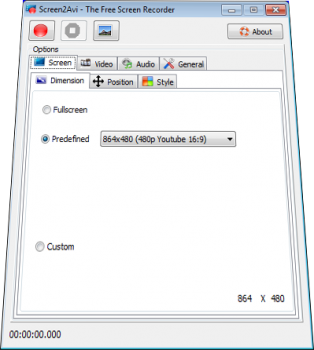 скриншот Screen2Avi