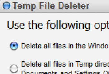 скриншот Temp File Deleter