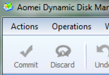скриншот Aomei Dynamic Disk Manager Home Edition