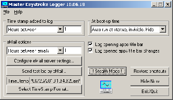скриншот Master Keystroke Logger