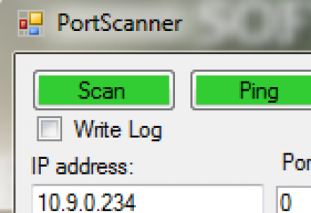 скриншот PortScanner