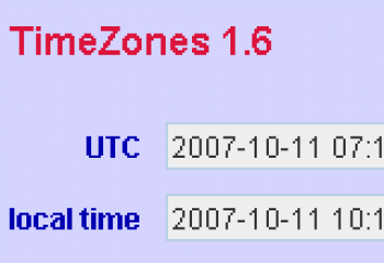 скриншот TimeZones