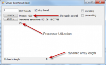 скриншот Server Benchmark