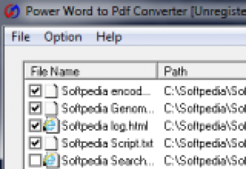 скриншот Power Word to Pdf Converter