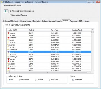 скриншот PeStudio