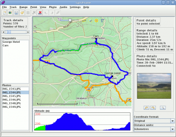 скриншот GpsPrune