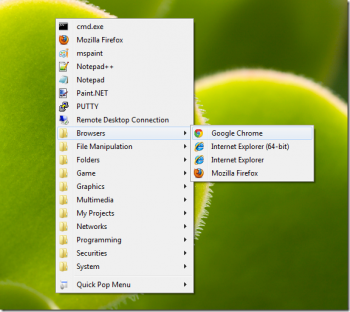 скриншот Quick Pop Menu