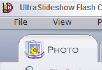 скриншот UltraSlideshow Flash Creator Professional