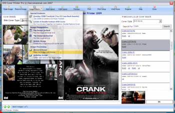 скриншот DVD Cover Printer Pro