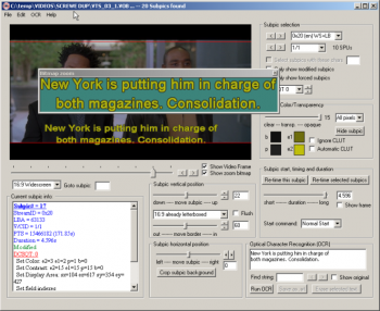 скриншот DVDSubEdit
